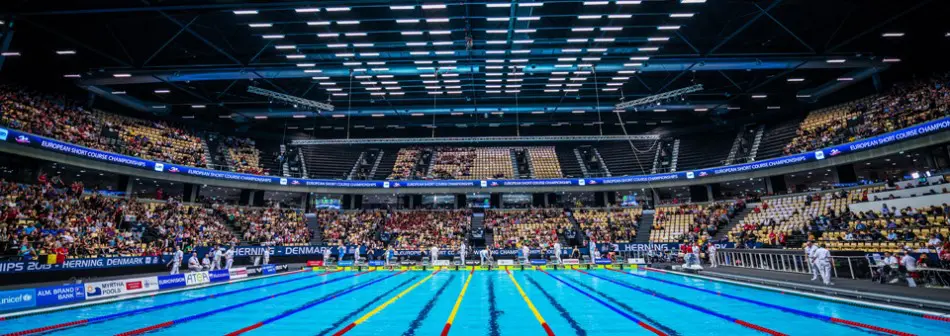 Jyskebank Boxen i Herning under EM i Svømning 2013